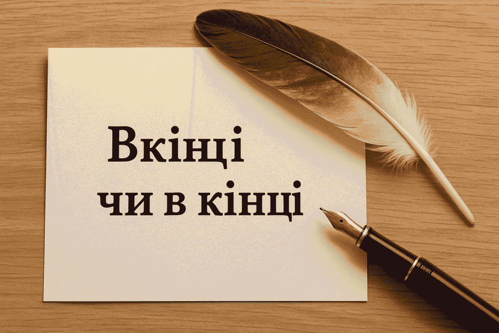 Як правильно писати “в кінці” чи “вкінці” за українським правописом